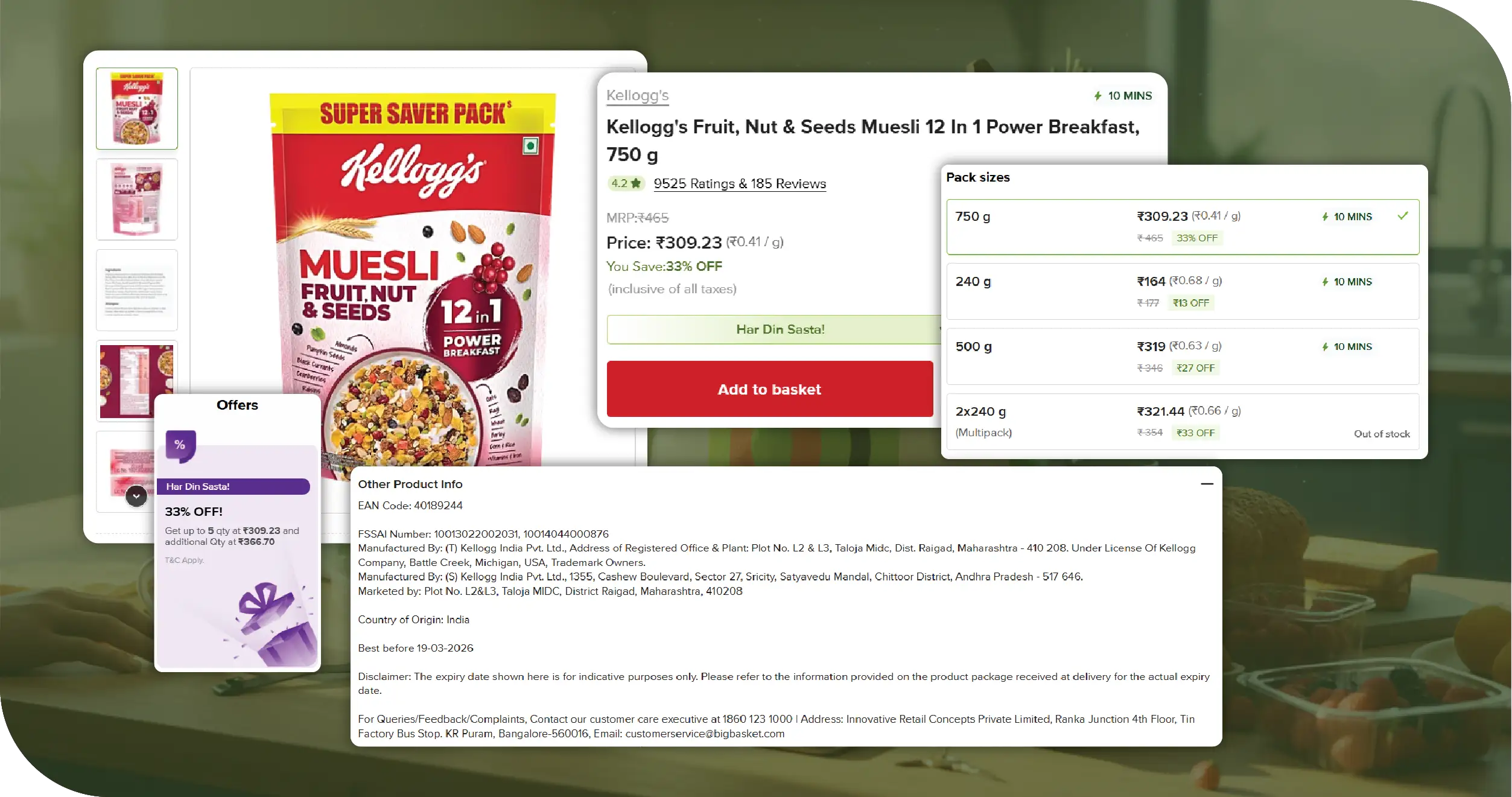 BigBasket India Key Solutions